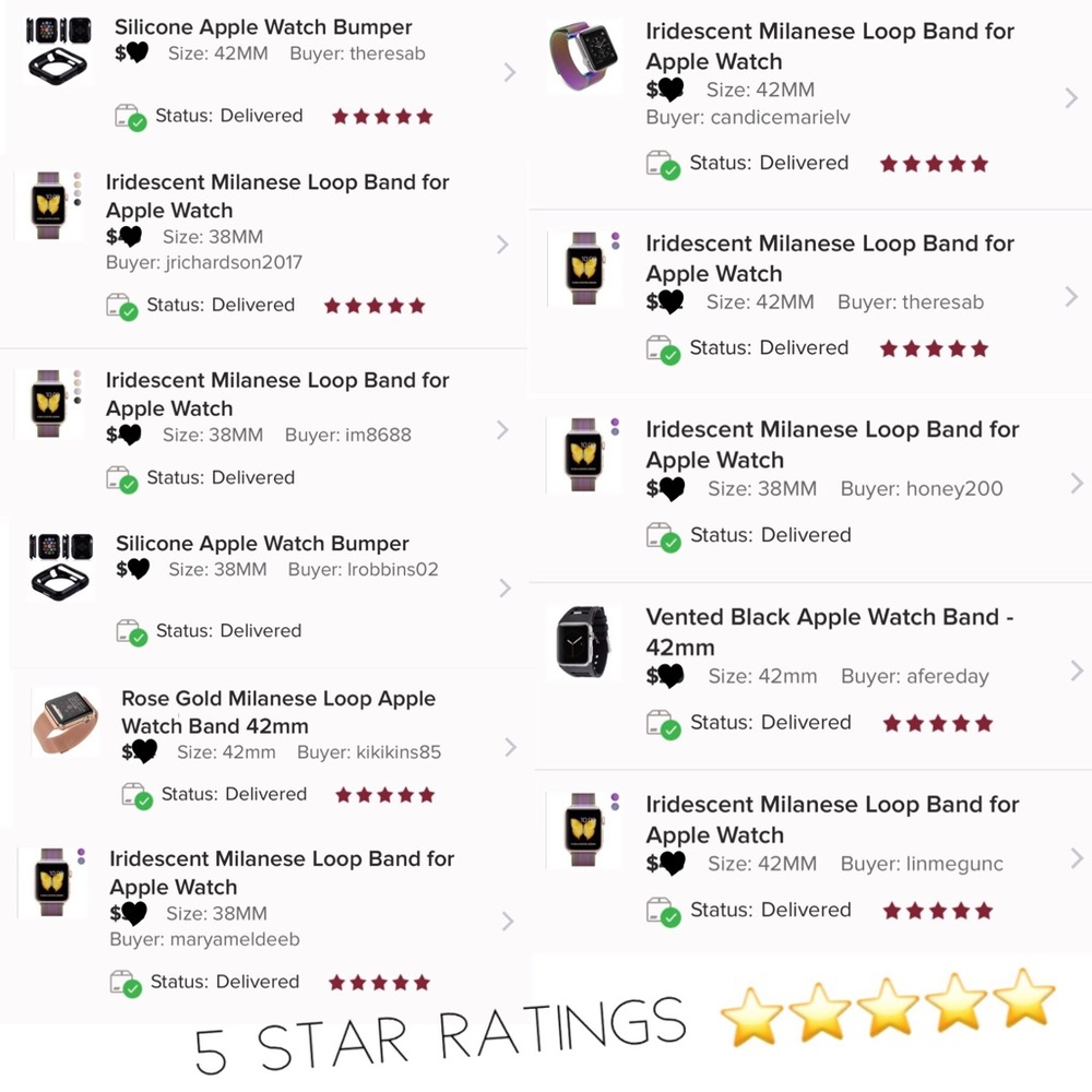 Iridescent Milanese Loop Band for Apple Watch - Picture 8 of 8